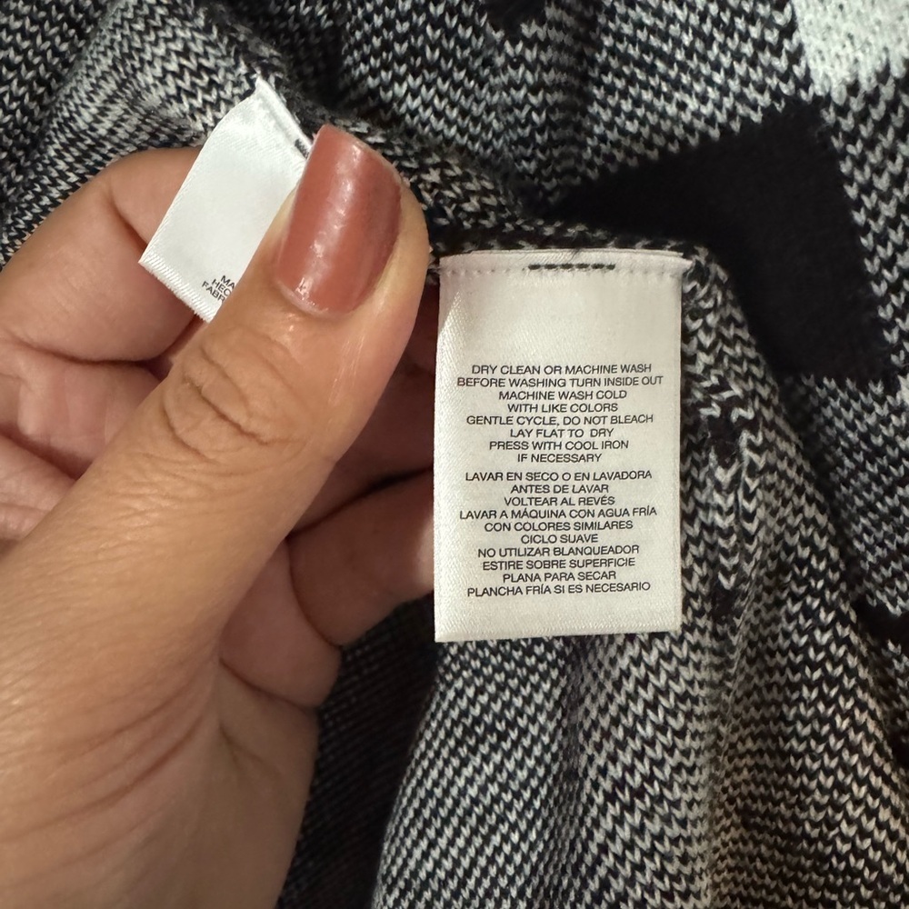 Kasper Monochrome Plaid Trench Coat - Picture 7 of 10